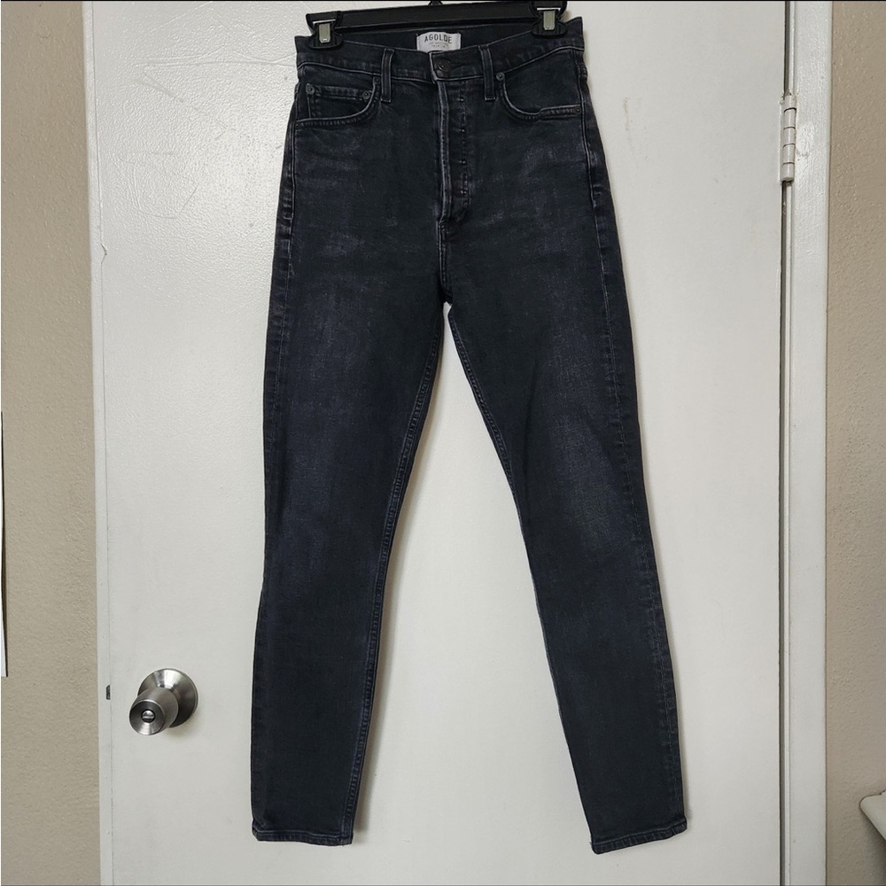 Agolde Nico jeans black washed size 25